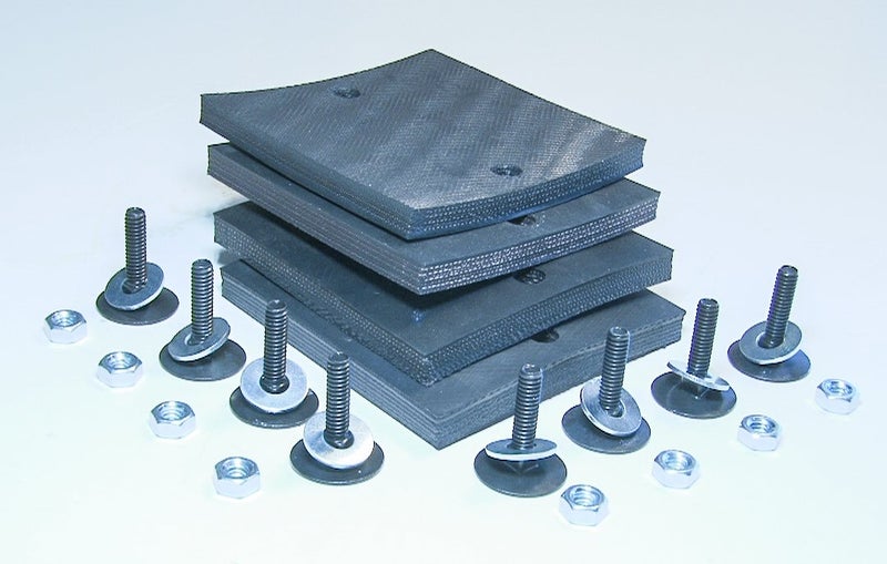 ALP Auto Lift Parts - A1104 Replacement Pads for Challenger CL9 and CL10 Lifts - 6-PLY ULTRA HEAVY DUTY Rubber Arm Pads - Set Of 4 - Image 1